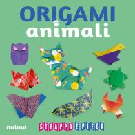 Origami animali. Strappa e piega. Ediz. a colori. Con QR Code edito da Nuinui