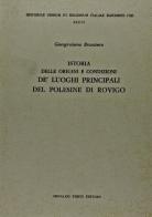 Istoria delle origini e condizioni de' luoghi principali del Polesine di Rovigo (rist. anast. Venezia, 1748) di G. Girolamo Bronziero edito da Forni