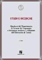 Quaderni del Dipartimento di scienze del linguaggio e letterature comparate dell'Università di Torino edito da Edizioni dell'Orso
