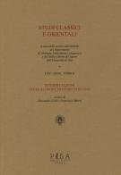 Studi classici e orientali (2019) vol.65 edito da Pisa University Press