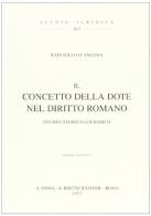 Il concetto della dote nel diritto romano (rist. anast. 1889) di R. D'Ancona edito da L'Erma di Bretschneider