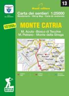 Monte Catria, M. Acuto, Bosco di Tecchie, M. Petrano, Monte della Strega. Carte dei sentieri 1:25.000 edito da Monti Raffaele