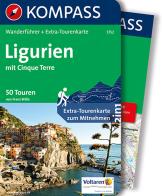 Guida escursionistica n. 5752. Ligurien mit Cinque Terre. Con carta di Franz Wille edito da Kompass