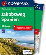 Guida escursionistica n. 5913. Jakobsweg Spanien. Con carta di Klaus Hamach edito da Kompass