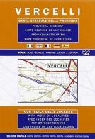 Vercelli. Carta stradale della provincia 1:150.000 edito da LAC