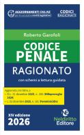 Codice penale ragionato 2026 di Roberto Garofoli edito da Neldiritto Editore