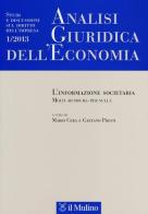 Analisi giuridica dell'economia (2013) vol.1 edito da Il Mulino