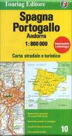 Spagna, Portogallo, Andorra 1:800.000. Ediz. multilingue edito da Touring