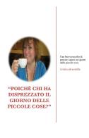 «Poichè chi ha disprezzato il giorno delle piccole cose?» di Cristina Brambilla edito da Youcanprint