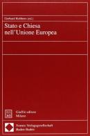 Stato e Chiesa nell'unione europea edito da Giuffrè