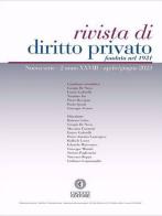 Rivista di diritto privato (2023) vol. 2 edito da Cacucci