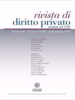 Rivista di diritto privato (2023) vol.2 edito da Cacucci