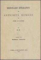 Dizionario epigrafico di antichità romane vol.2.1 di Ettore De Ruggiero edito da L'Erma di Bretschneider