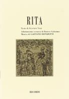 Rita. Opera comica in un atto. Musica di G. Donizetti di Gaetano Vaëz edito da Casa Ricordi