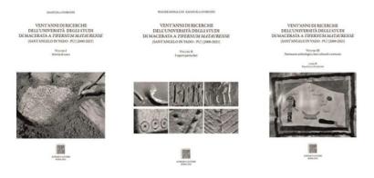 Vent'anni di ricerche dell'Università degli studi di Macerata. A Tifernum Mataurense (Sant'Angelo in Vado-PU) (2000-2021): Attività di scavo-I reperti particolari-Pa vol.1-3 di Emanuela Stortoni, Walter Monacchi edito da Scienze e Lettere