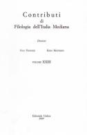 Contributi di filologia dell'Italia mediana (2009) vol.23 edito da Editoriale Umbra