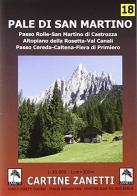 Pale di San Martino 1:30.000 edito da Danilo Zanetti Editore
