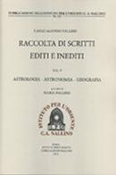 Raccolta di scritti editi e inediti vol.5 di Carlo Alfonso Nallino edito da Ist. per l'Oriente C.A. Nallino