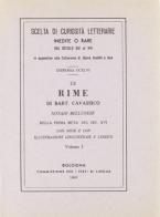 Le rime (rist. anast.) di Bartolomeo Cavassico edito da Forni