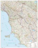 Toscana. Carta stradale della regione 1:250.000 (carta murale plastificata stesa cm 86x108) edito da Global Map