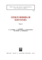 Studi in memoria di Elio Fanara vol.1 edito da Giuffrè