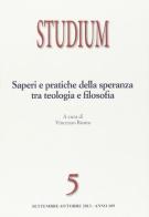Studium (2013) vol.5 edito da Studium
