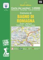 Carta dei sentieri. Bagno di Romagna 1:25000 di Raffaele Monti edito da Monti Raffaele