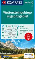 Carta escursionistica n. 5. Wettersteingebirge, Zugspitzgebiet 1:50.000 edito da Kompass