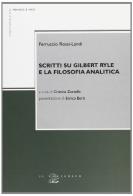 Scritti su Gilbert Ryle e la filosofia analitica di Ferruccio Rossi Landi edito da Il Poligrafo