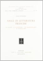 Saggi di letteratura francese. Il teatro, il classicismo, dal Romanticismo al surrealismo di Italo Siciliano edito da Olschki