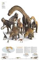 Dinosauri nel continente Laurasia. Carta murale edito da Libreria Geografica