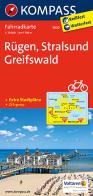 Carta cicloturistica n. 3020. Rügen, Stralsund, Greifeald 1:70.000. Adatto a GPS. Digital map. DVD-ROM edito da Kompass