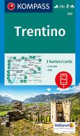 Carta escursionistica n. 683. Trentino 1:50.000 (set di 3 carte) edito da Kompass