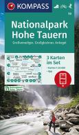 Carta escursionistica n. 50. Nationalpark Hohe Tauern 1:50.000 (set di 3 carte) edito da Kompass