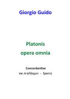 Platonis opera omnia. Concordantiae vol.4 di Giorgio Guido edito da Youcanprint