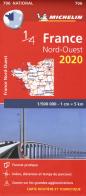 France Nord-Ouest 1:500.000 edito da Michelin Italiana