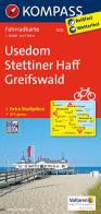 Carta cicloturistica n. 3023. Usedom, Stettiner Haff, Greifswald 1:70.000. Adatto a GPS. Digital map. DVD-ROM edito da Kompass
