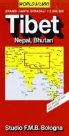 Tibet. Nepal. Bhutan 1:2.000.000 edito da Studio FMB Bologna