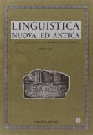 Linguistica nuova ed antica. Rivista di linguistica classica medioevale e moderna edito da Congedo