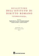 Bullettino diritto romano (2014) edito da Giuffrè