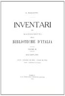 Inventari dei manoscritti delle biblioteche d'Italia vol.3 edito da Olschki