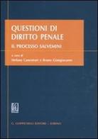 Questioni di diritto penale. Il processo Salvemini edito da Giappichelli