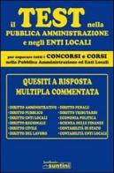 Il test nella pubblica amministrazione e negli enti locali di Marinella Aprea edito da Edipress