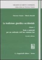 La tradizione giuridica occidentale vol.1 di Vincenzo Varano, Vittoria Barsotti edito da Giappichelli