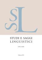 Studi e saggi linguistici (2021) vol.2 edito da Edizioni ETS
