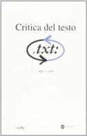 Critica del testo vol.8.3 edito da Viella