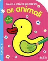 Gli animali. Cuccioli. Colora e attacca gli stickers. Ediz. illustrata edito da Ballon