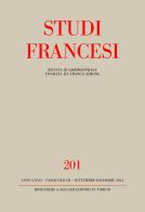 Studi francesi vol.201 edito da Rosenberg & Sellier