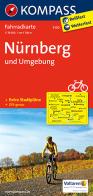 Carta cicloturistica n. 3100. Nürnberg & Umgebung 1:70.000. Adatto a GPS. Digital map. DVD-ROM edito da Kompass
