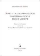 Sonetti giudaico-romaneschi, sonetti romaneschi, prove e versioni. Con CD Audio di Crescenzo Del Monte edito da Giuntina